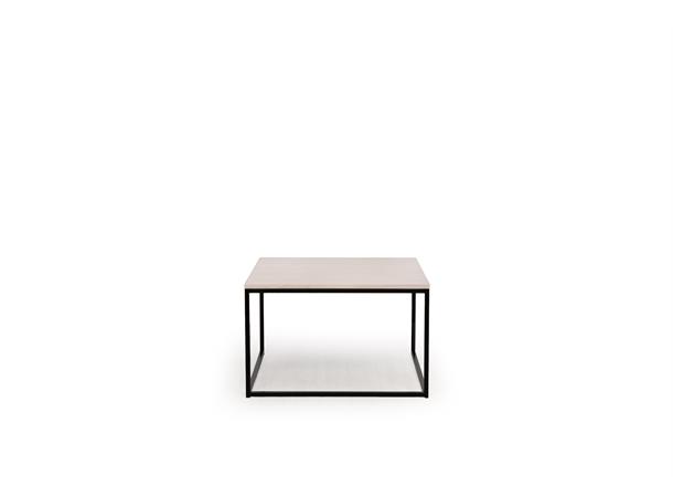 Maine sofabord 80x80 cm, hvitpigmentert eikefinér