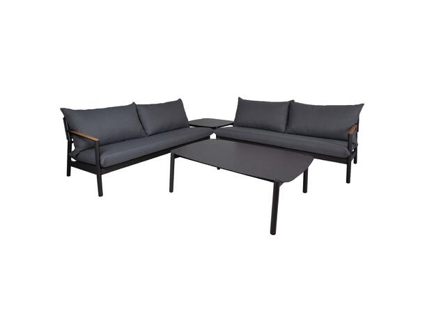 Seaside hjørnegruppe Grå Alu, 250x250cm 