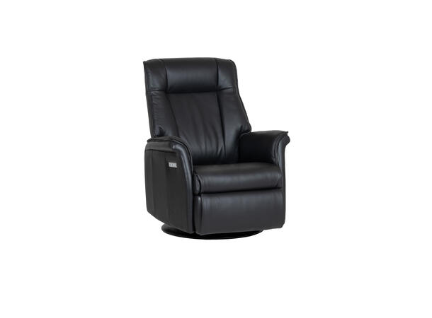 Star recliner, m/massasje, H2 Hud/PVC, svart 