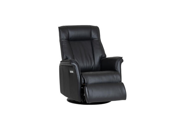 Star recliner, m/massasje, H2 Hud/PVC, svart 