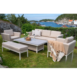 Cartagena 3+1+1 Quick dry, hev/senk bord, Beige