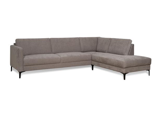 Geneve hjørnesofa, PG2 Åpen ende, Høyre, Storm 14 Latte 