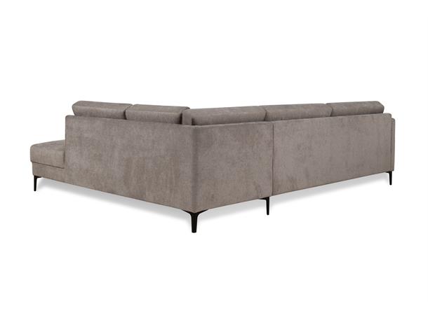 Geneve hjørnesofa, PG2 Åpen ende, Høyre, Storm 14 Latte 