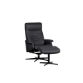 City hvilestol m/krakk, H2 Hud, Svart