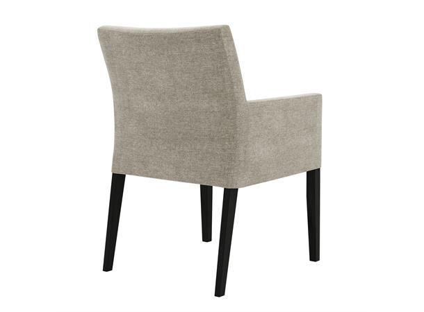 Lotte spisestol med arm, PG2 Svarte ben, Storm 09 Taupe 