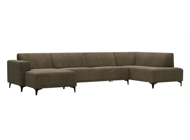 Lyon 3 u-sofa, PG3 Høyre, Bloq 162 Forest 