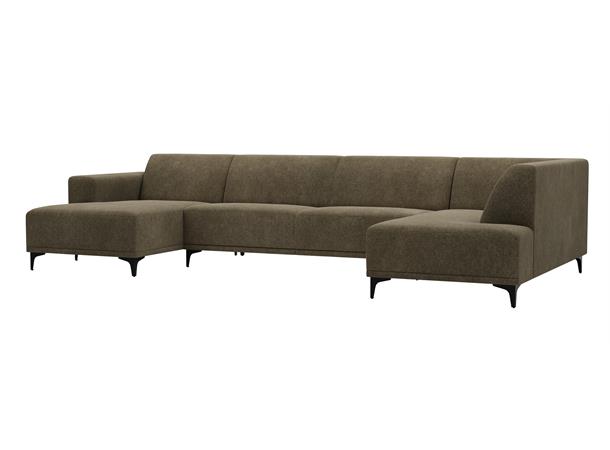 Lyon 3 u-sofa, PG3 Høyre, Bloq 162 Forest 