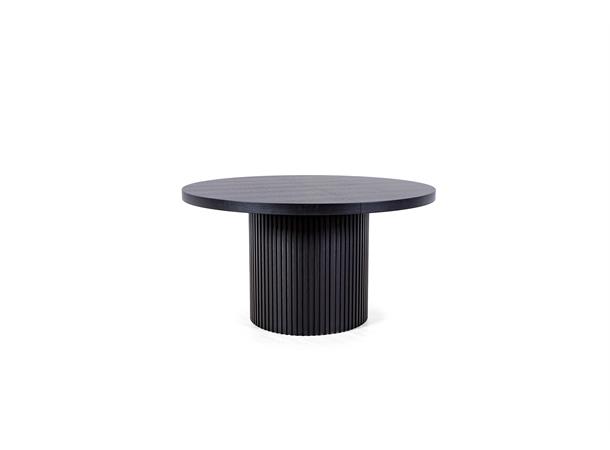 Visby spisebord Ø120, sort eikefinèr