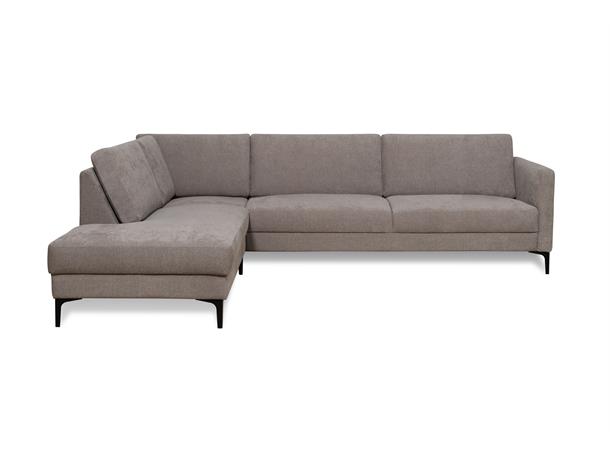 Geneve hjørnesofa, PG2 Åpen ende, Venstre, Storm 14 Latte 