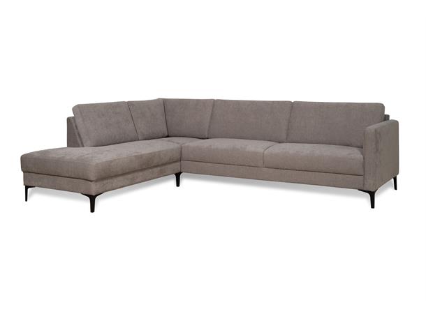 Geneve hjørnesofa, PG2 Åpen ende, Venstre, Storm 14 Latte 