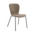Trine spisestol Coco 03 Latte, sorte metallben