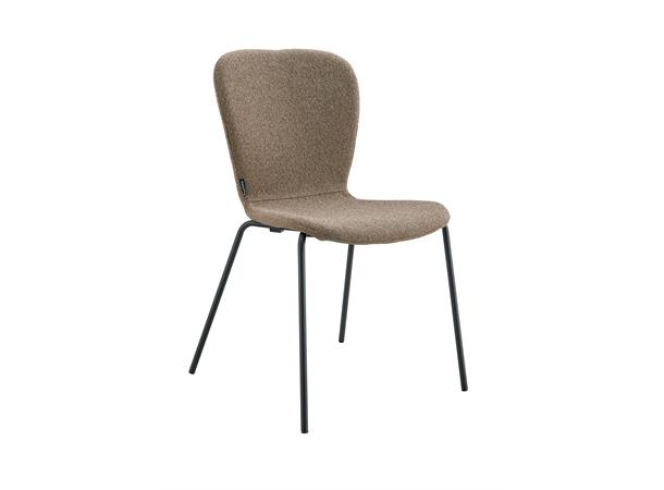 Trine spisestol Coco 03 Latte, sorte metallben 