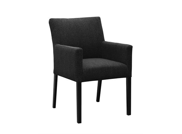 Lotte spisestol med arm, PG4 Svarte ben, Alpine 169 Onyx 