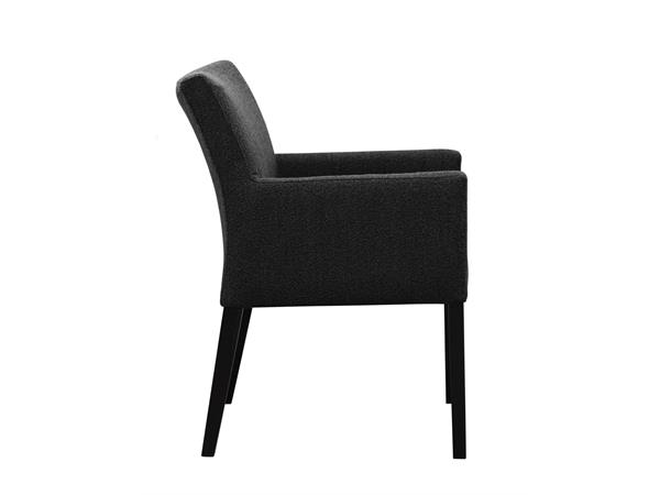 Lotte spisestol med arm, PG4 Svarte ben, Alpine 169 Onyx 