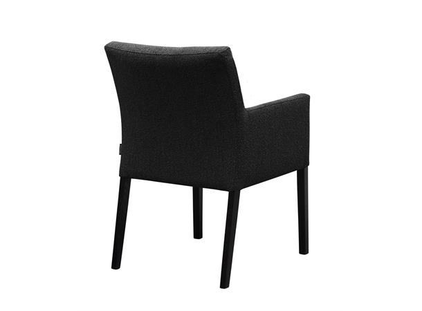 Lotte spisestol med arm, PG4 Svarte ben, Alpine 169 Onyx 