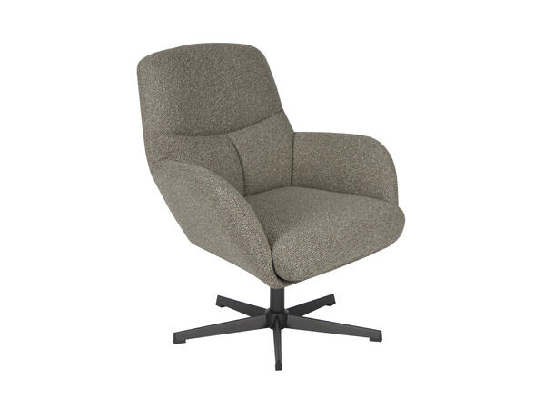 Cole loungestol med tilt og sving Royal 170 Taupe, Svart sokkel 