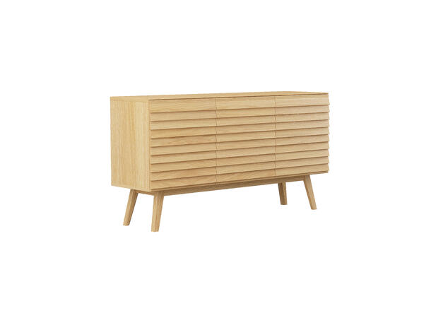 Casø 777 Skjenk, 150x83x42 cm Natur eik, skrå ben 