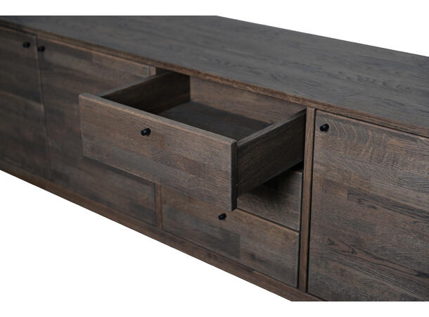 Casø Elegance skjenk, 186x78x44 cm Røkt eik, treben 
