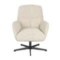 Cole loungestol med tilt og sving Royal 110 Beige, Svart sokkel