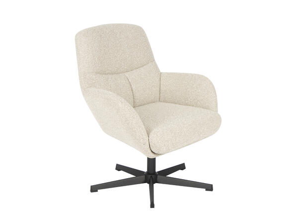 Cole loungestol med tilt og sving Royal 110 Beige, Svart sokkel 