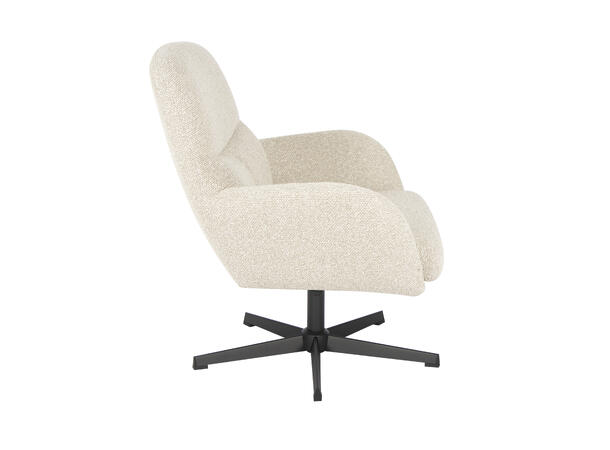 Cole loungestol med tilt og sving Royal 110 Beige, Svart sokkel 