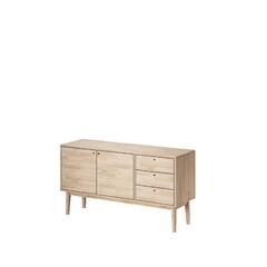 Elegance skjenk, 140x78x44 cm Hvitpigmentert eik, treben