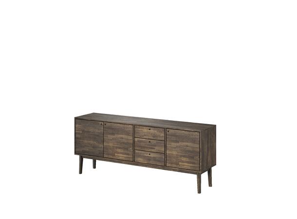 Elegance skjenk, 186x78x44 cm Røkt eik, treben 