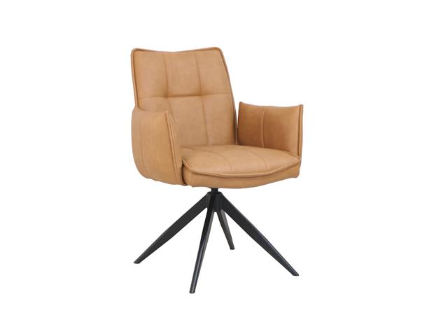 Katrine spisestol m/sving Cognac PU