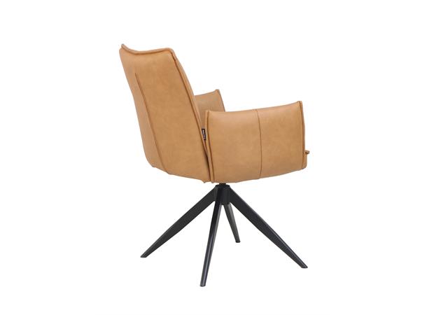 Katrine spisestol m/sving Cognac PU