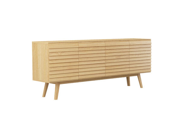 Casø 777 Skjenk, 200x83x42 cm Natur eik, skrå ben 