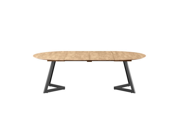Casø Ellis spisebord Ø120 Natur eik, metallben 