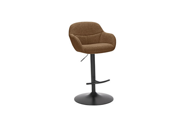 Heidi barstol m/gasslift Royal 251 Rust, sort fot 