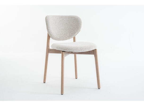 Lea spisestol, Present 120, Beige Hvitpigmentert eik understell 