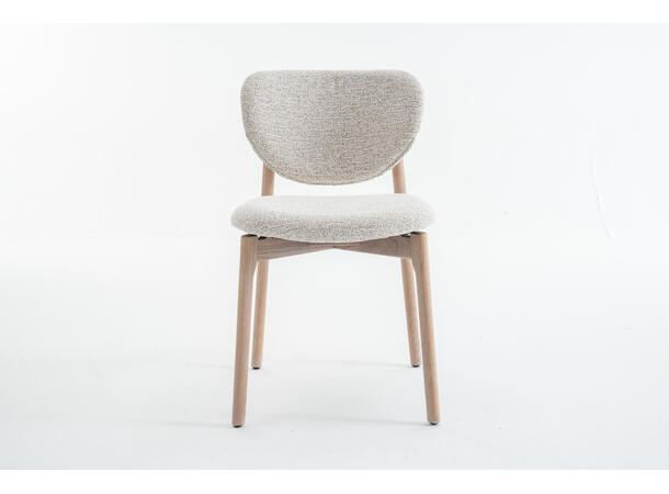 Lea spisestol, Present 120, Beige Hvitpigmentert eik understell 