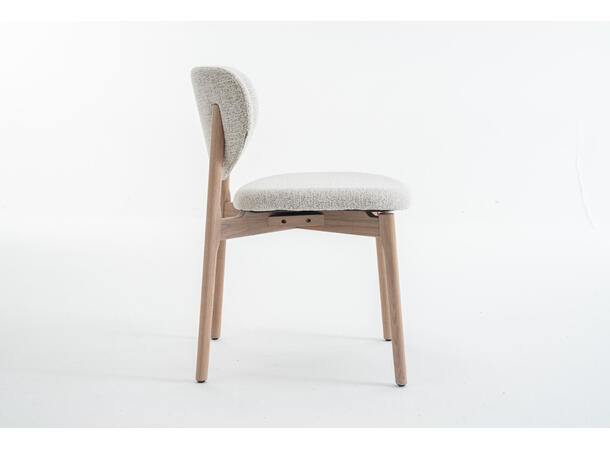 Lea spisestol, Present 120, Beige Hvitpigmentert eik understell 