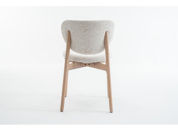 Lea spisestol, Present 120, Beige Hvitpigmentert eik understell 