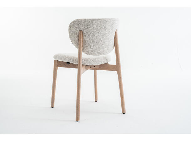Lea spisestol, Present 120, Beige Hvitpigmentert eik understell 