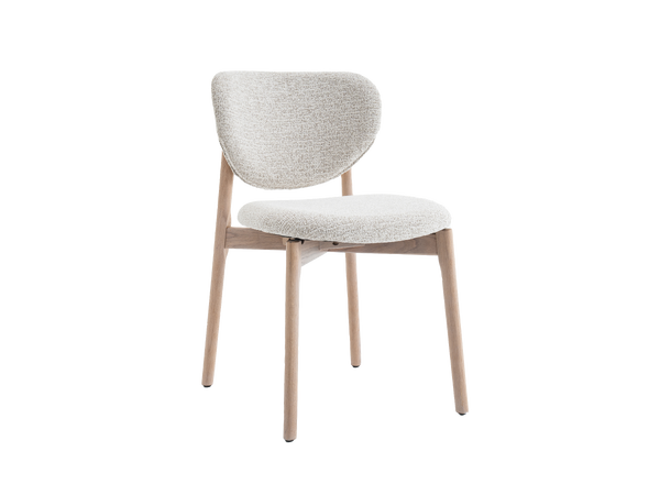 Lea spisestol, Present 120, Beige Hvitpigmentert eik understell 