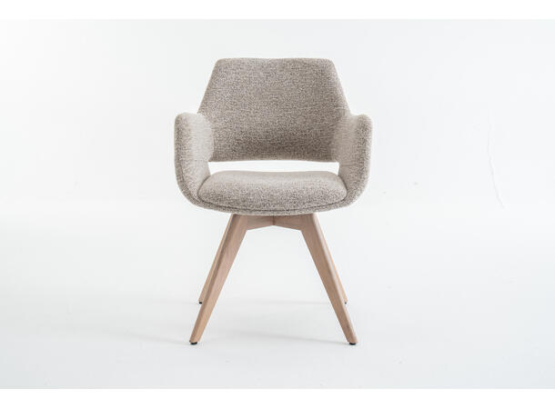 Mona spisestol m/sving, hvitpigm. eik Present 121, Taupe 