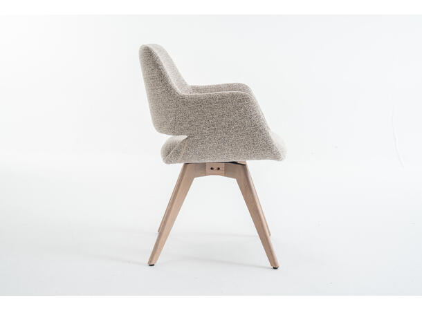 Mona spisestol m/sving, hvitpigm. eik Present 121, Taupe 