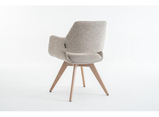 Mona spisestol m/sving, hvitpigm. eik Present 121, Taupe 