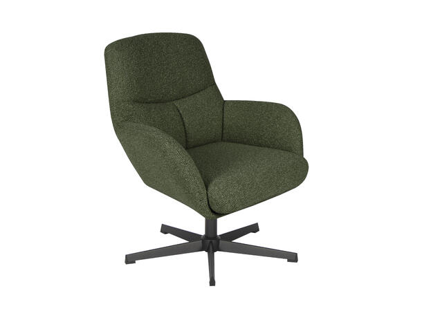 Cole loungestol med tilt og sving Royal 356 Skogsgrønn, Svart sokkel 