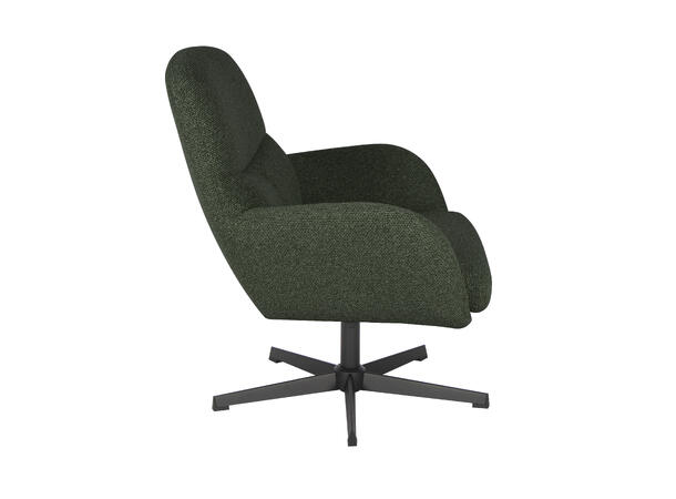 Cole loungestol med tilt og sving Royal 356 Skogsgrønn, Svart sokkel 