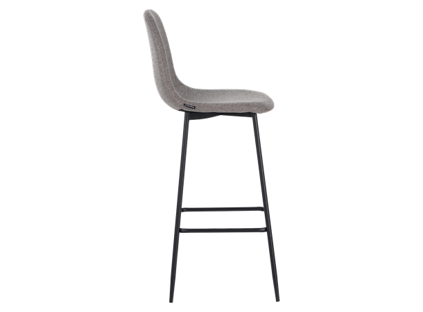 Birte barstol, Brego 34 Taupe Svart understell