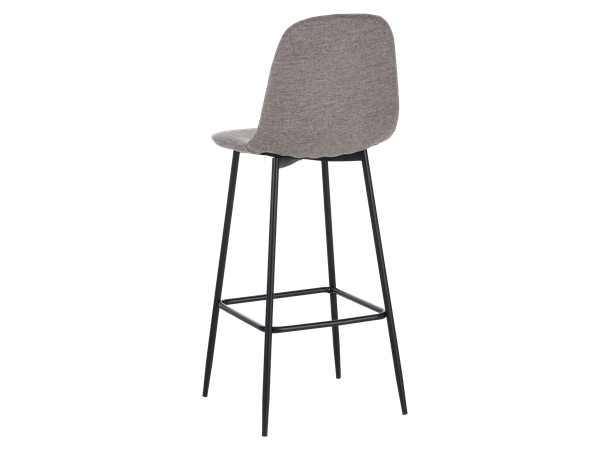 Birte barstol, Brego 34 Taupe Svart understell