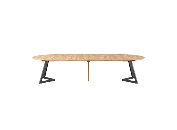 Ellis spisebord Ø140 Natur eik, metallben 
