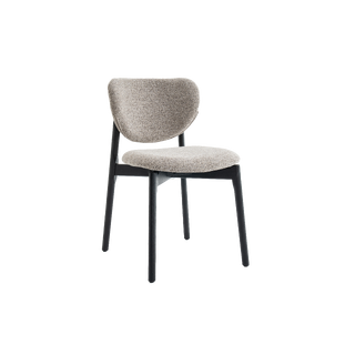 Lea spisestol, Present 121, Taupe Sort eik understell