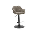 Heidi barstol m/gasslift Royal 170 Taupe, sort fot