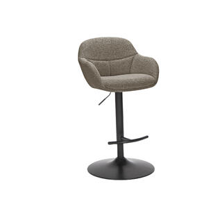 Heidi barstol m/gasslift Royal 170 Taupe, sort fot