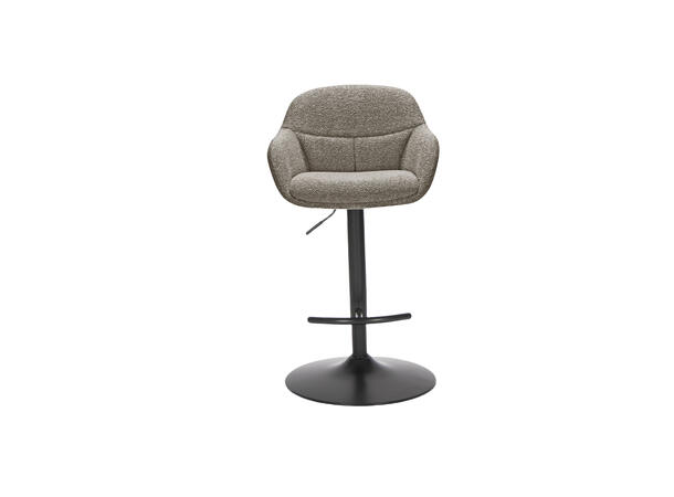 Heidi barstol m/gasslift Royal 170 Taupe, sort fot 